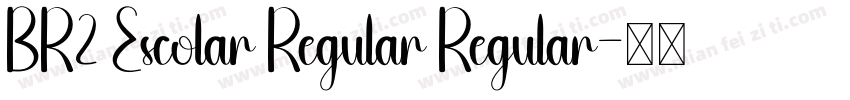 BR2 Escolar Regular Regular字体转换
